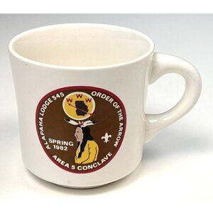 VTG 1982 Boy Scouts Alapaha Lodge 545 Order of the Arrow Area 5 Conclave MUG USA